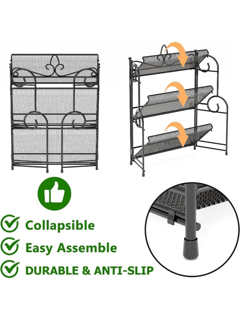 New Bathroom Organizer Countertop - 3 Tier Spice Rack Organizer - Picture 5 of 6